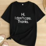 Baskılı Oversize Bisiklet Yaka T-shirt - Siyah
