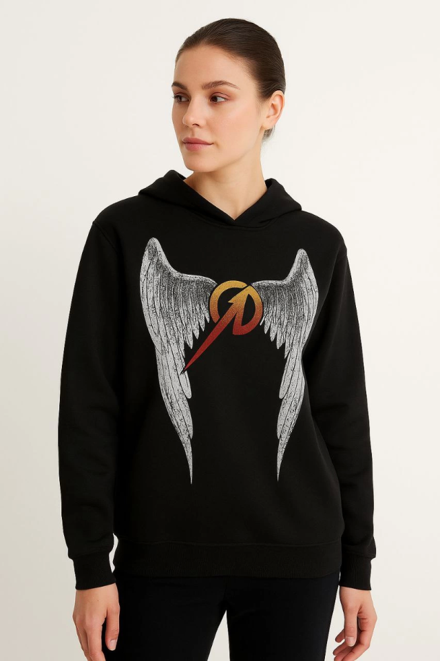 TY689e529ddea70689e529ddea73.png Metallica İki İplik Kapüşonlu Ön Ve Arka Baskılı Hoodie - Siyah - Görsel 1