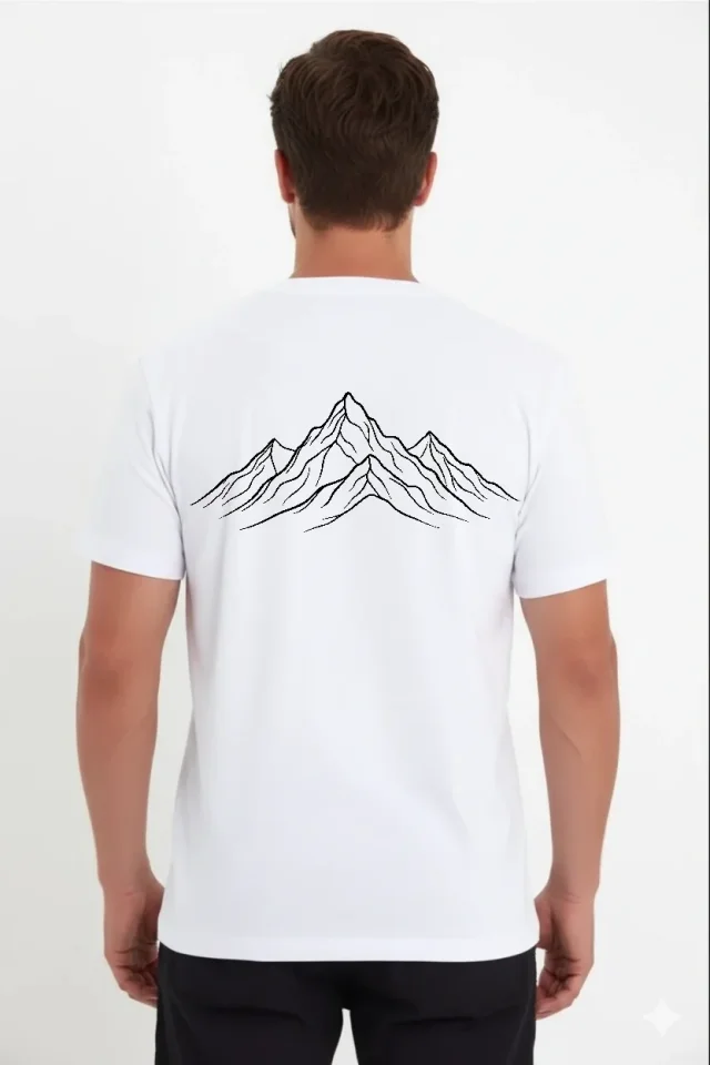 TY697b8dfbe8647697b8dfbe8649.webp Erkek Nihilist Penguen Özel Tasarım Oversize Bisiklet Yaka Tişört - Beyaz - Görsel 1