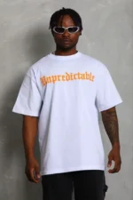 Erkek Baskılı T-Shirt Kısa Kol Bisiklet Yaka Regular Fit Rahat Kalıp Günlük Tişört - Beyaz - Görsel 2