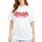 Baskılı T-Shirt Yazlık Kısa Kol Bisiklet Yaka Rahat Kalıp Tişört - Beyaz