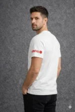 Erkek TÜRKİYE Ay Yıldız Baskılı 10 Numara Forma Tişört Taraftar T-Shirt - Beyaz - Görsel 2