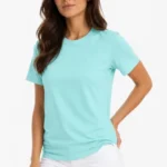 T-Shirt Bisiklet Yaka Slim Fit Likralı Tişört Günlük Basic Body - Turkuaz