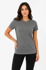 Basic Tişört Bisiklet Yaka Kısa Kol Günlük Yazlık Slim Fit T-Shirt - Antrasit - Görsel 2