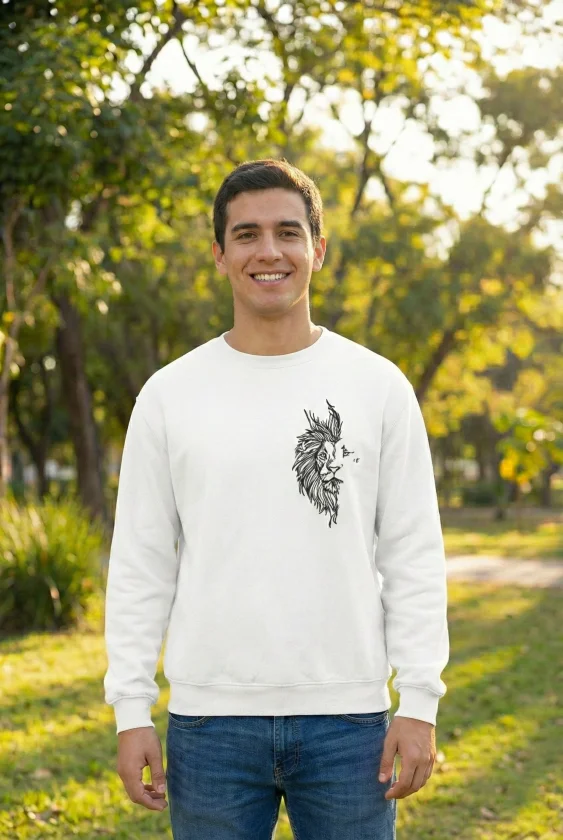 TY6a2993f2409ba6a2993f2409bc.webp Sevgililer Günü Baskılı Oversize Bisiklet Yaka Sweatshirt - Beyaz - Görsel 1