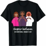 8 Mart Dünya Kadınlar Günü Baskılı Oversize Bisiklet Yaka T-shirt - Siyah