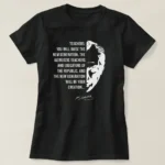 24 Kasım Öğretmenler Günü Temalı Baskılı Bisiklet Yaka T-shirt - Siyah - Görsel 2