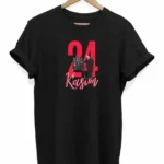 24 Kasım Öğretmenler Günü Öğretmen Hediyesi Baskılı Oversize T-shirt - Siyah