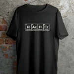 24 Kasım Kimya Öğretmeni Hediyesi Baskılı Bisiklet Yaka T-shirt - Beyaz