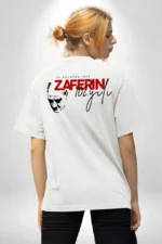 30 Ağustos Zafer Bayramı Atatürk Temalı Oversize Bisiklet Yaka T-shirt - Beyaz - Görsel 3