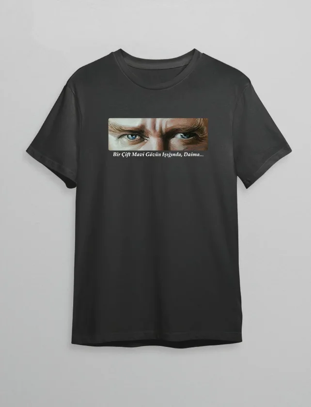 10 Kasım Atatürkü Anma Günü Baskılı Oversize Bisiklet Yaka T-shirt - Siyah 10 Kasım Atatürkü Anma Günü Baskılı Oversize Bisiklet Yaka T-shirt - Siyah - Görsel 1