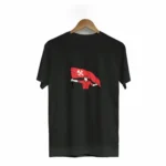 1 Mayıs Emek Ve Dayanışma Bayraklı Emekçi Baskılı Bisiklet Yaka T-shirt - Siyah