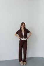 Kadın Fermuarlı Taş Ve şerit Detaylı Ikili Takım - Görsel 9