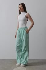 Paraşüt Cargo Pantolon - Mint - Görsel 3