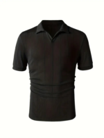 Erkek Kısa Kollu Polo Yakalı Triko Tshirt - Görsel 3