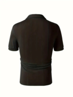 Erkek Kısa Kollu Polo Yakalı Triko Tshirt - Görsel 4
