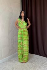 Yeşil Pullu Yelek Ve Pantolon Takım - Görsel 2