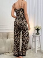 Kadın Ip Askılı Yakası Dantelli Bluz Ve Pijama Sandy Ikili Takım - Görsel 4