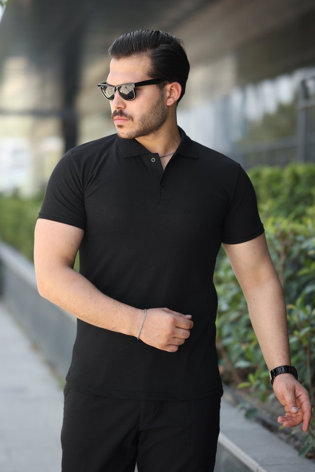 ed327f4f50f33ed9341eddd6d61b960b.jpg Erkek Kısa Kollu Yakalı Tişört - Görsel 1