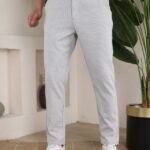 Erkek Casual Slim Fit Cord Desenli Kumaş Pantolon
