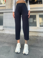 Kadın Krep Kumaş Balon Pantolon - Görsel 2