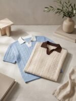 Erkek 2'li Paket Desenli Kısa Kollu Pamuk Triko Tişört - Görsel 2