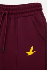Osy Modal Yumuşak Dokulu Cima Dikişli Nakışlı Cepli Oversize Bol Paça Eşofman Altı - Bordo - Görsel 3