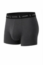 Erkek Likralı Pamuklu Nefes Alan Penye Boxer 3lü Paket - Füme - Görsel 3