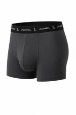 Erkek Likralı Pamuklu Nefes Alan Penye Boxer 3lü Paket - Siyah - Gri - Füme - Görsel 4