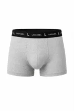Erkek Likralı Pamuklu Nefes Alan Penye Boxer 3lü Paket - Gri - Görsel 2