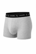 Erkek Likralı Pamuklu Nefes Alan Penye Boxer 3lü Paket - Gri - Görsel 4