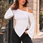Sandy Büzgülü İspanyol Kol Bluz