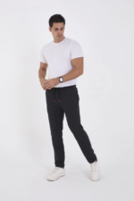 Unisex Üç İplik Basic Eşofman Pantolon - Antrasit - Görsel 3