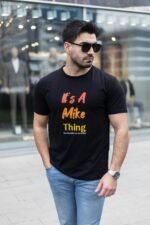 Erkek It Is A Mike Thing Baskılı Erkek T-shirt - Görsel 3